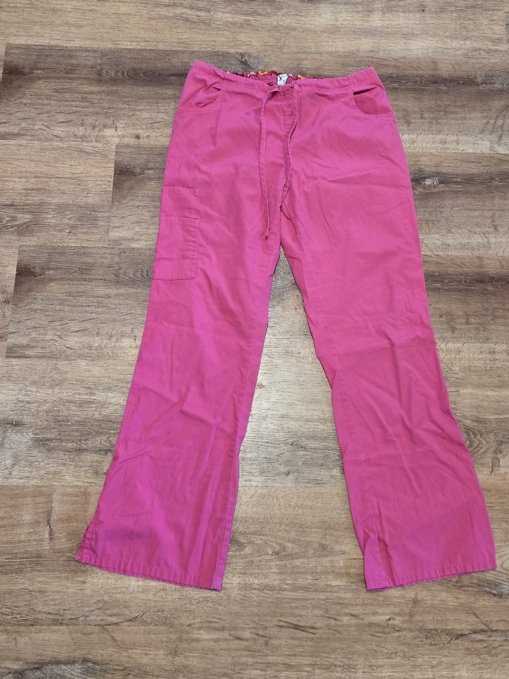 Dickies Women's Straight Leg Scrub Pants in Bright Pink Small